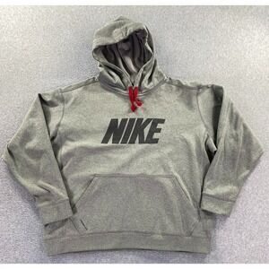 Nike Therma Fit Hoodie Mens XL Pullover Sweatshirt Athletic Graphic Logo Preppy